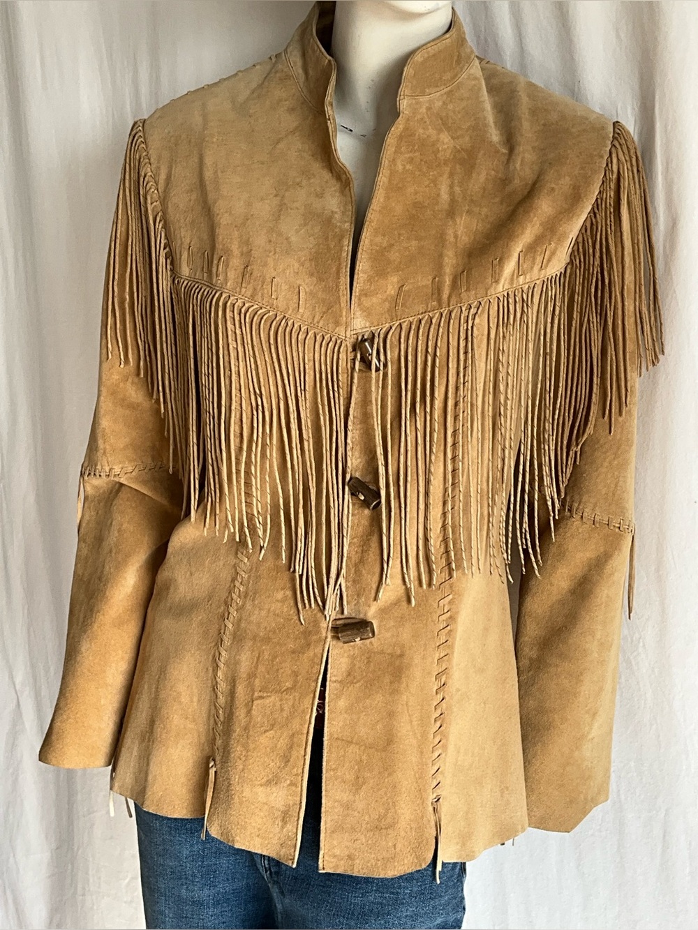 Scully L9 Boar Suede Leather Fringe Jacket S Western Boho Cheyenne